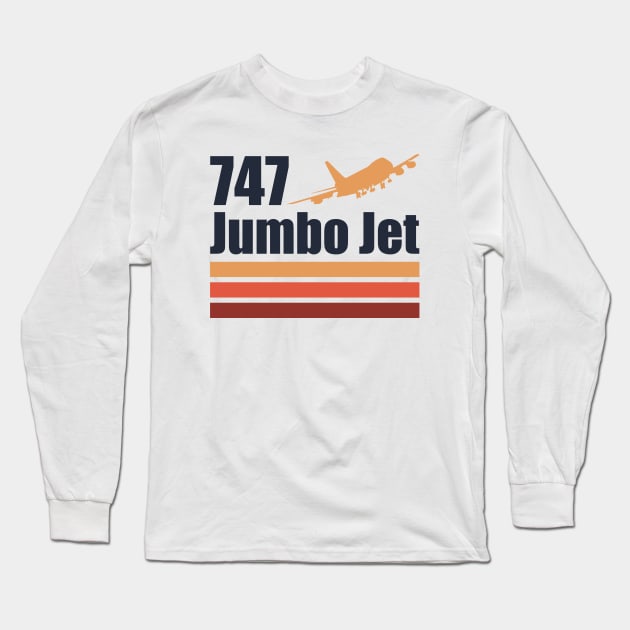 747 Jumbo Jet Long Sleeve T-Shirt by TCP